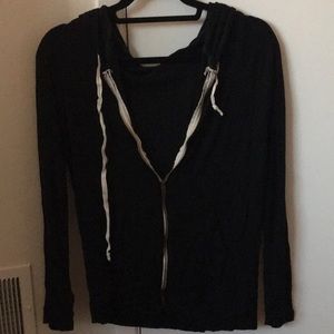 Brandy Melville black zip up hoodie